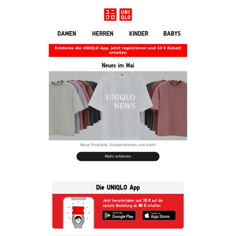 Diesen Monat neu - newsletter screenshot