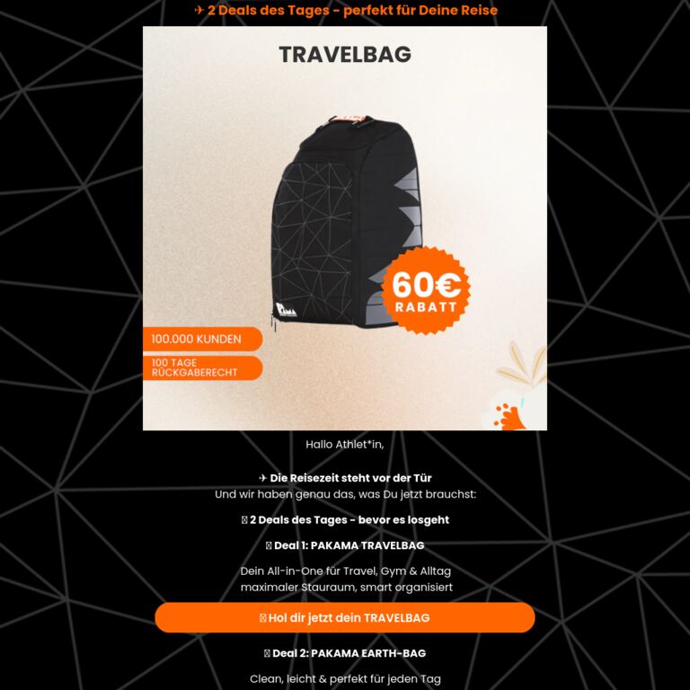 🎒 Reisezeit startet - bist Du ready? - newsletter screenshot
