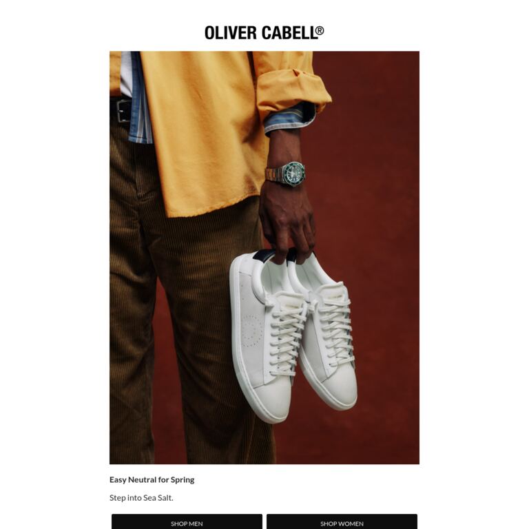 Easy Neutral for Spring - newsletter screenshot