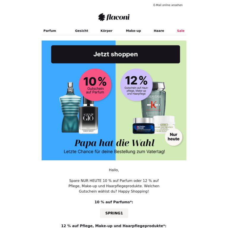 Du hast die Wahl...🫵 - newsletter screenshot