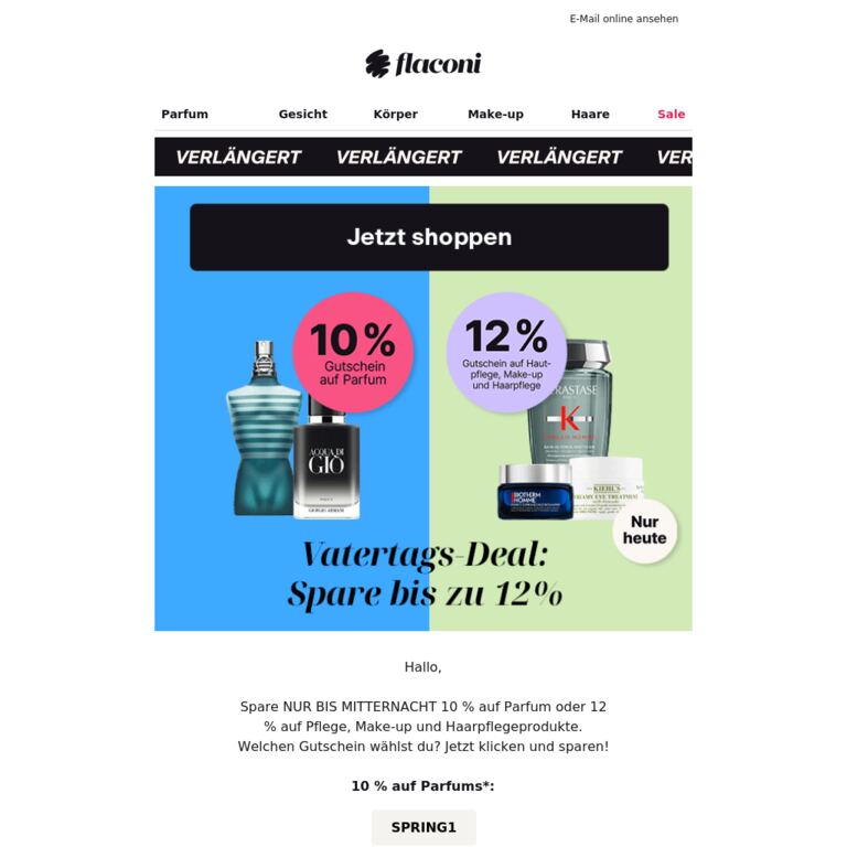 Tick, tack 🕛 Dein Gutschein läuft ab! - newsletter screenshot