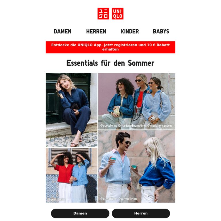 Zu Besuch in Lissabon - newsletter screenshot