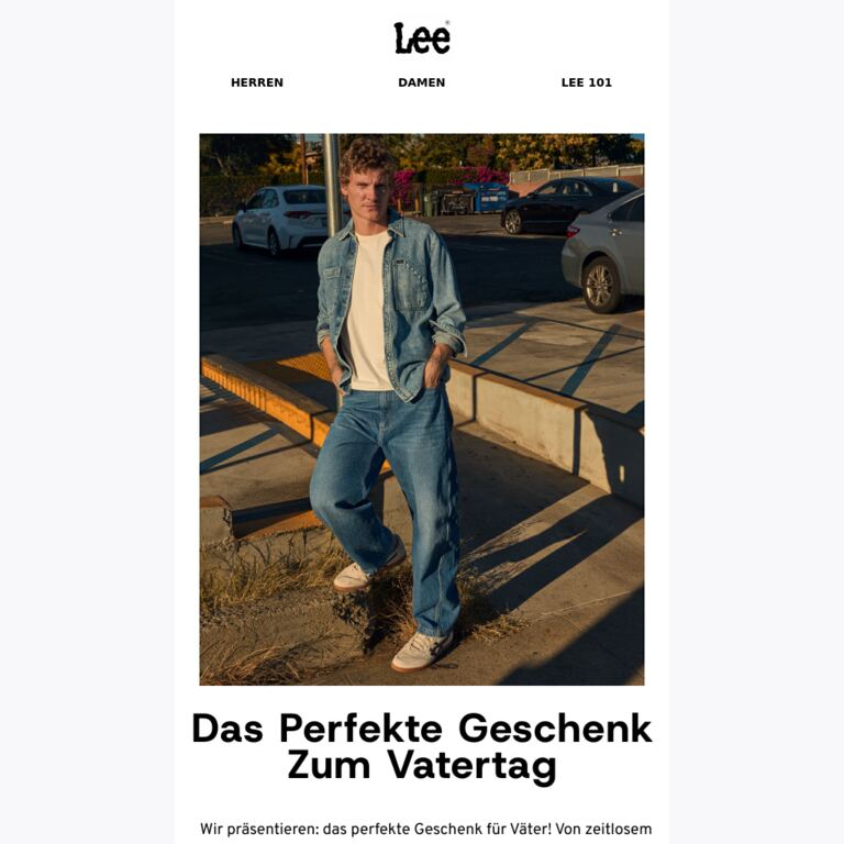 Das perfekte Vatertagsgeschenk - newsletter screenshot