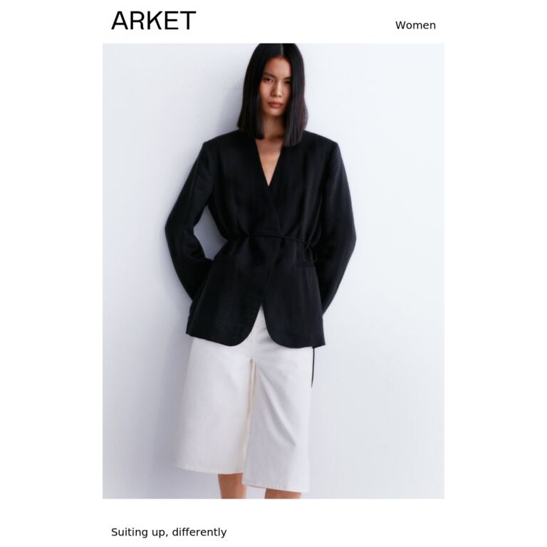 Easy pairings: Shorts and blazers - newsletter screenshot