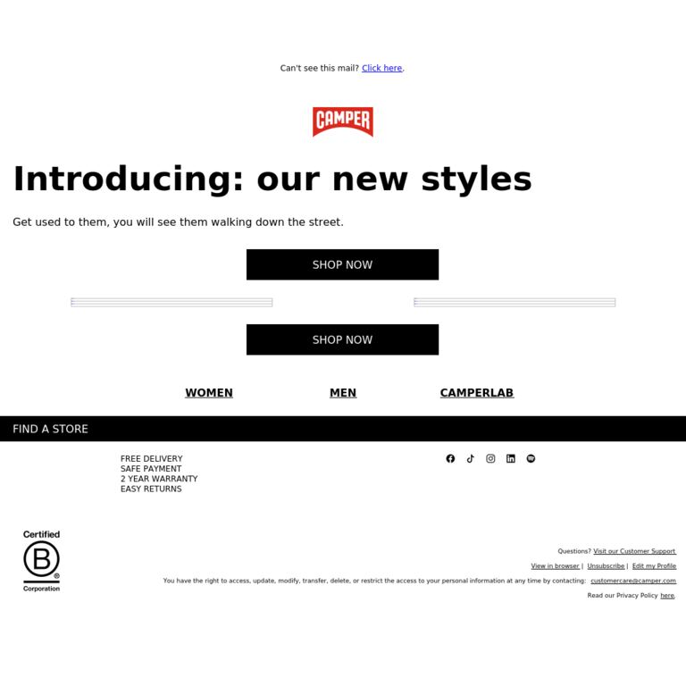 They Are Finally Here - newsletter screenshot