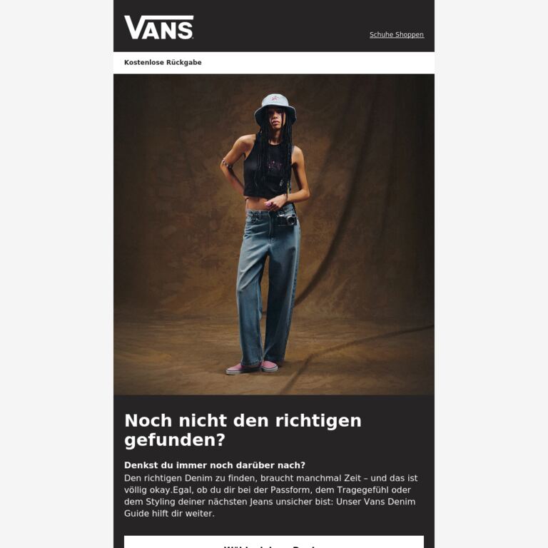 Du suchst noch nach der perfekten Passform? - newsletter screenshot