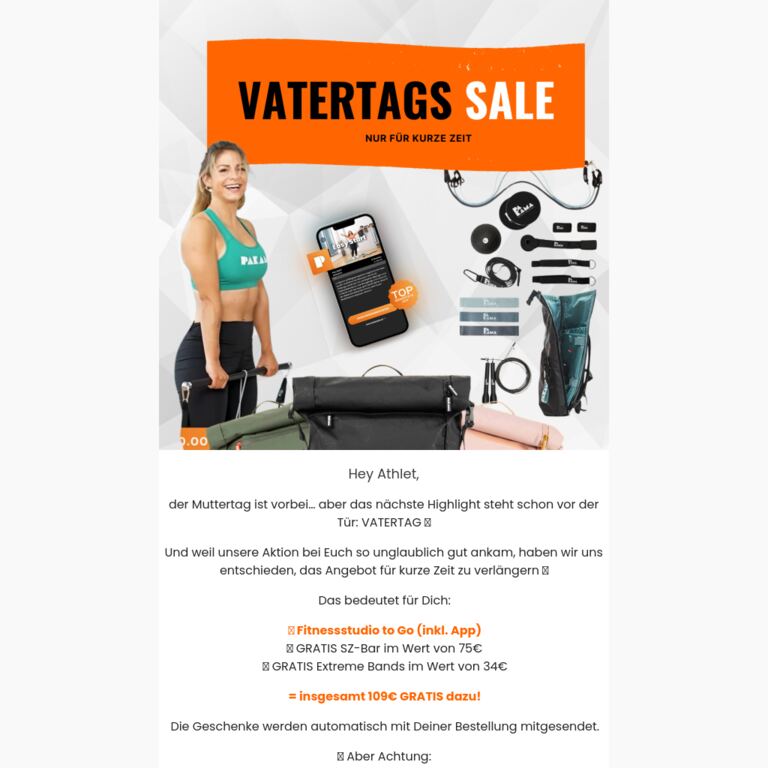 💪 Vatertags-Special: Eure Lieblingsaktion ist zurück - newsletter screenshot