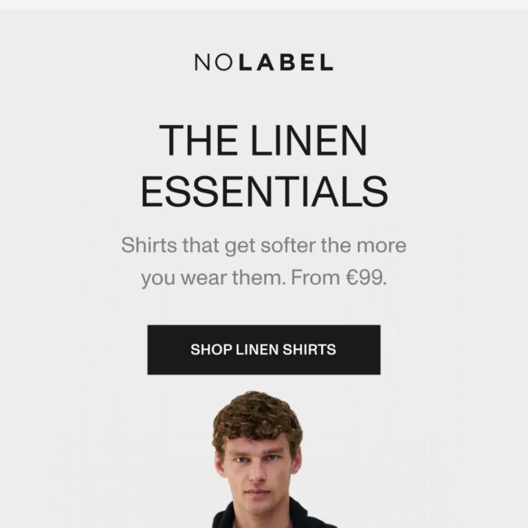 The linen shirts that get softer over time - newsletter screenshot