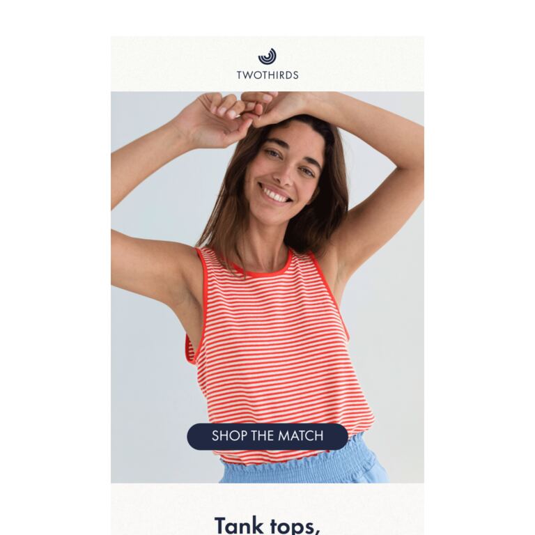 The Tank Tops of Summer - newsletter screenshot