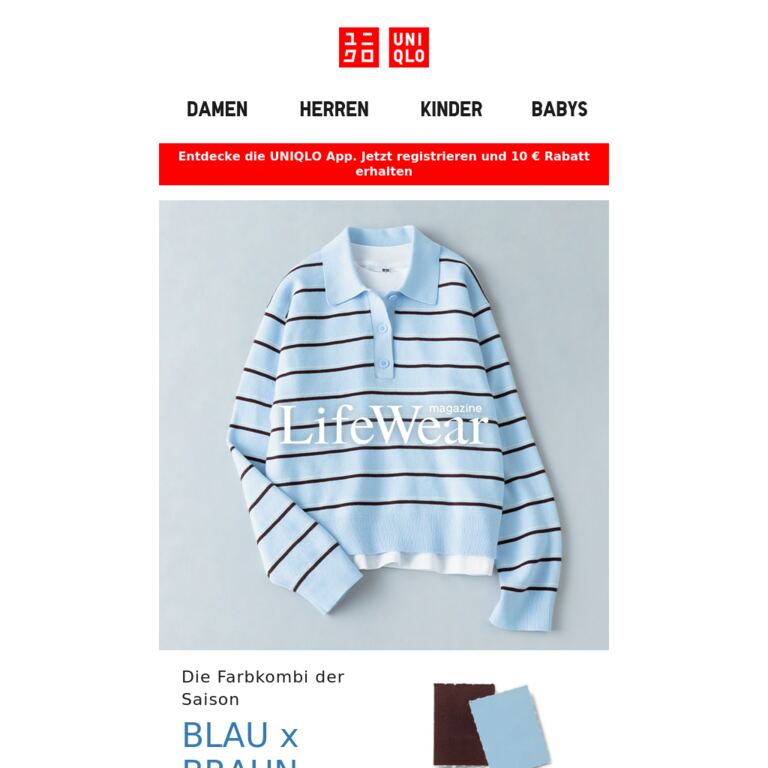 Die Farben der Saison - newsletter screenshot