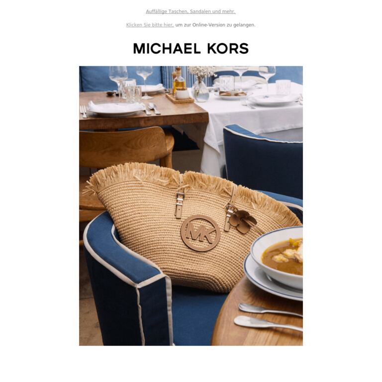 Accessoires mit Urlaubsflair warten auf Sie - newsletter screenshot