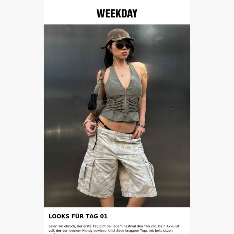 Der Festivaltag 01 beginnt hier - newsletter screenshot