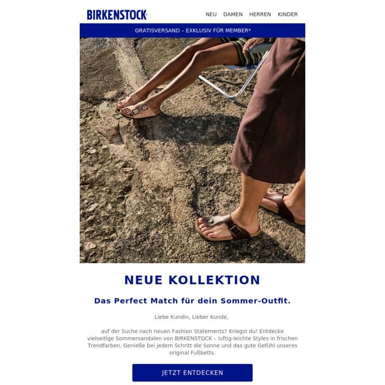 So fühlt sich der Sommer an. - newsletter screenshot