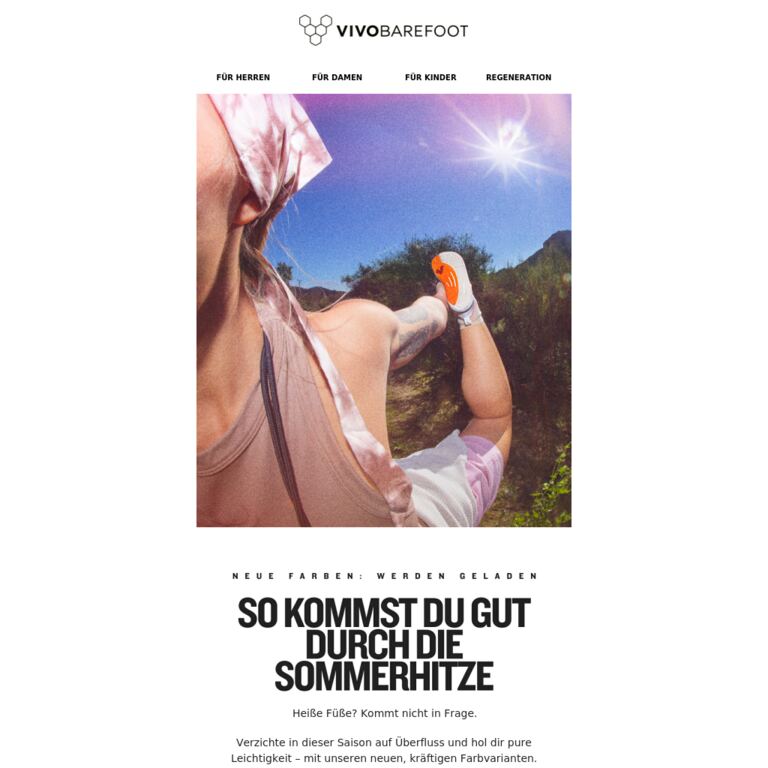Bring noch mehr Glanz in den Sommer - newsletter screenshot