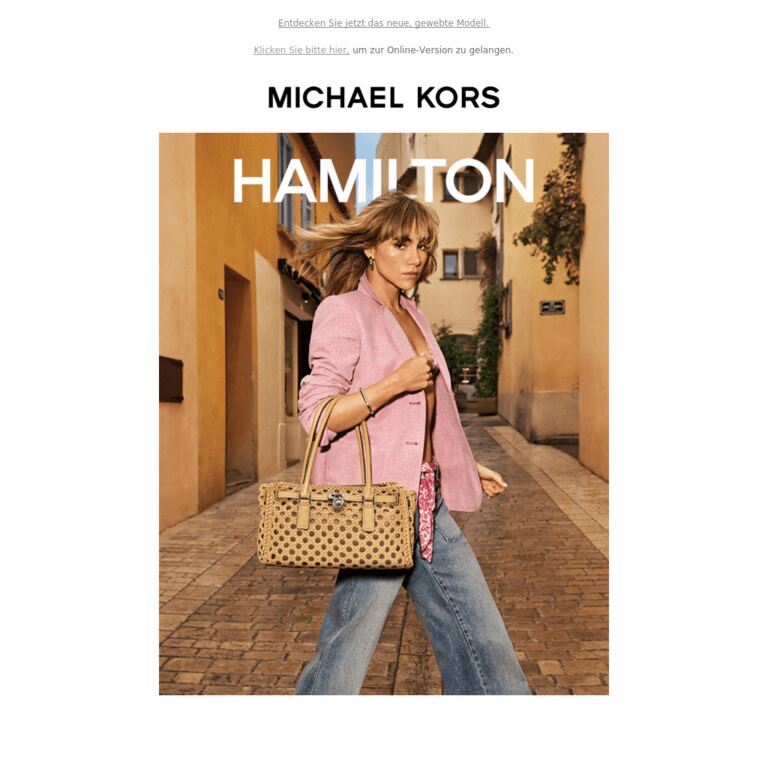 Hamilton | Das i-Tüpfelchen für jedes Sommeroutfit - newsletter screenshot