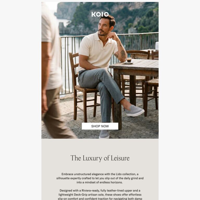 La Dolce Lido: The Horizons Collection - newsletter screenshot