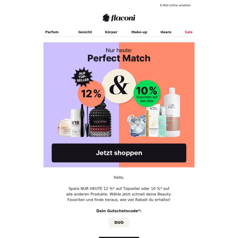 Deal-Duo: 12 % oder 10 %❓ - newsletter screenshot