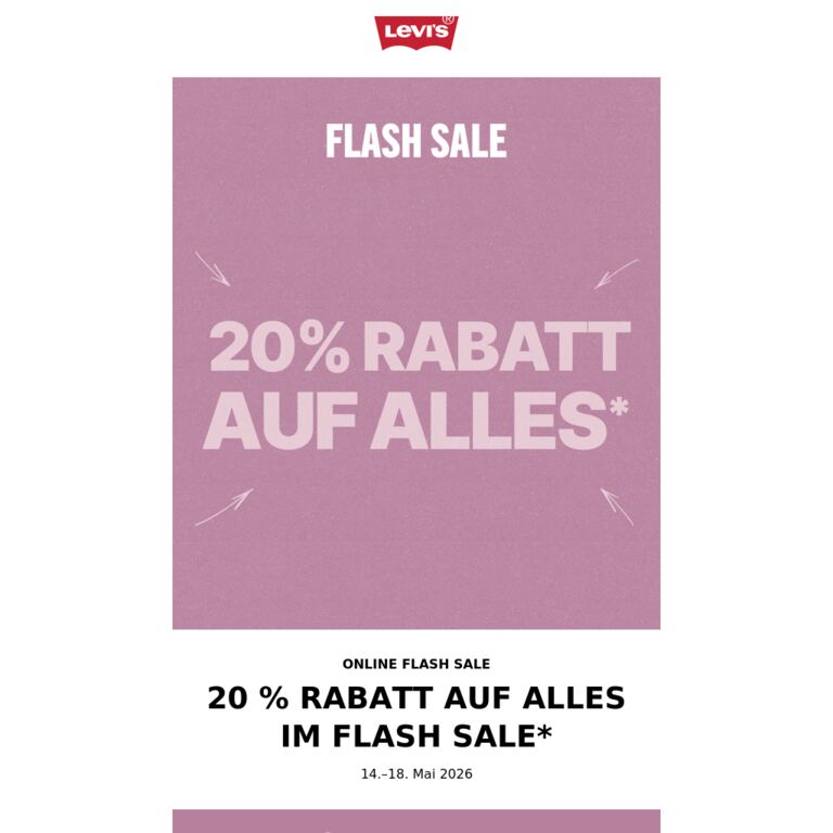 Letzte Stunden: 20 % Rabatt - newsletter screenshot