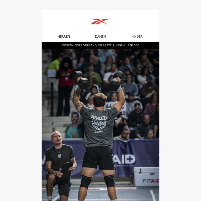 Offizieller Partner: Reebok x French Throwdown 2026 - newsletter screenshot