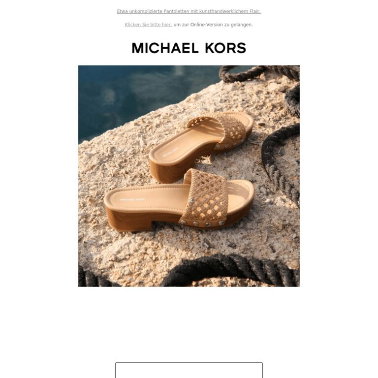 Holen Sie sich die Must-have-Sandalen des Sommers - newsletter screenshot