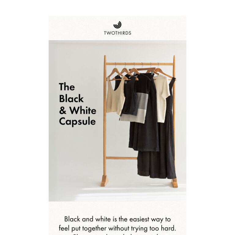 Black, White and Everything Feels Right - newsletter screenshot