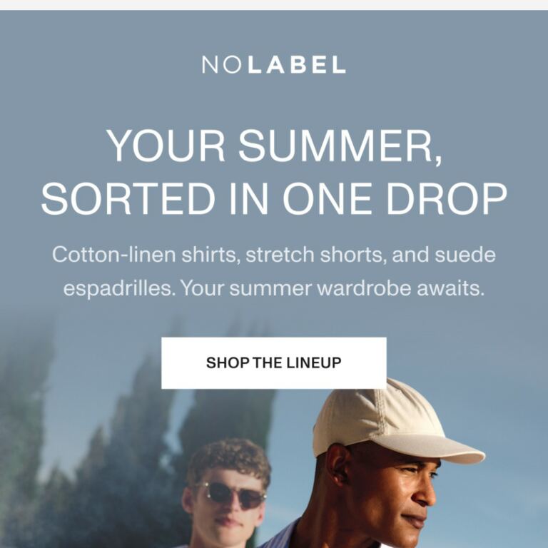 Your summer, sorted in one drop - newsletter screenshot