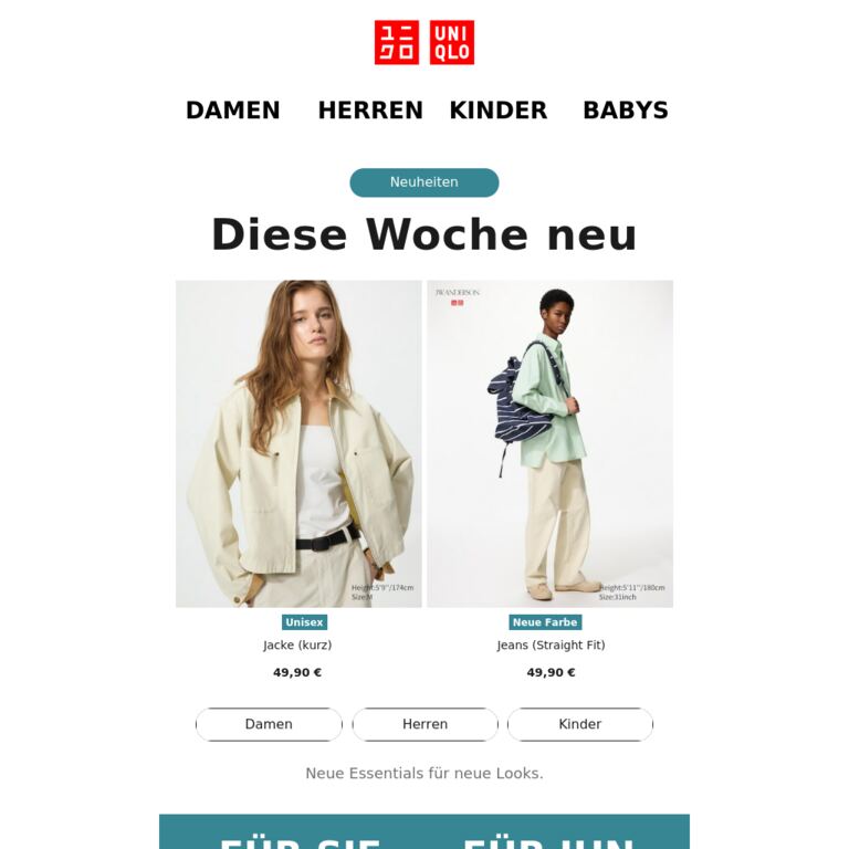 Diese Woche neu - newsletter screenshot