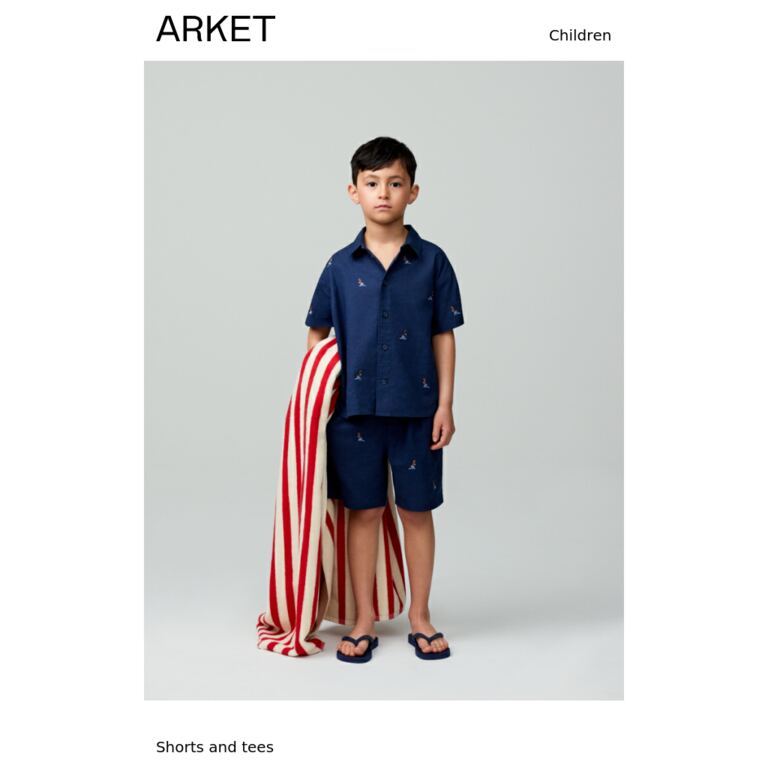 Shorts and tees - newsletter screenshot