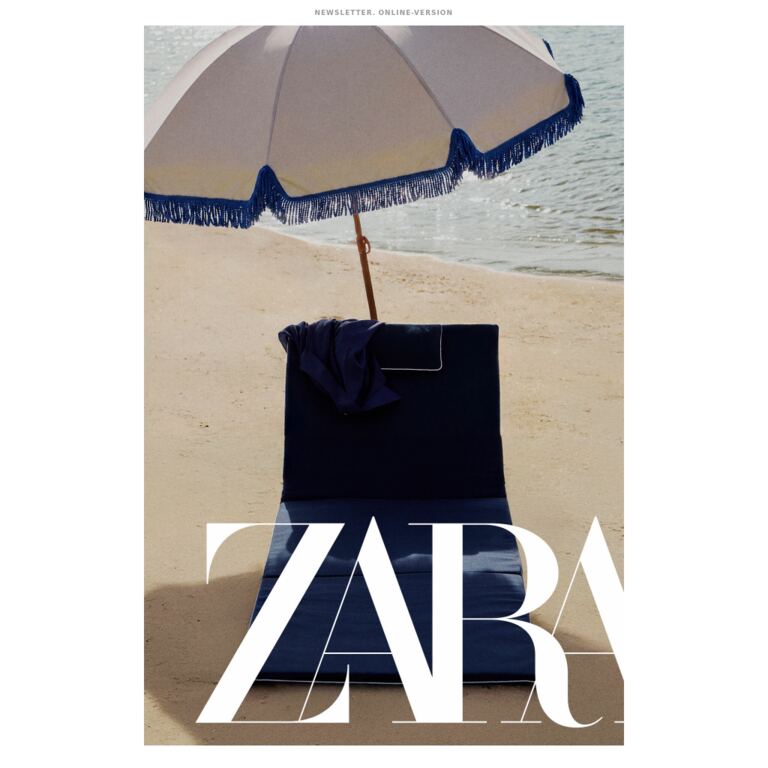 Zara Home | Outdoors - newsletter screenshot
