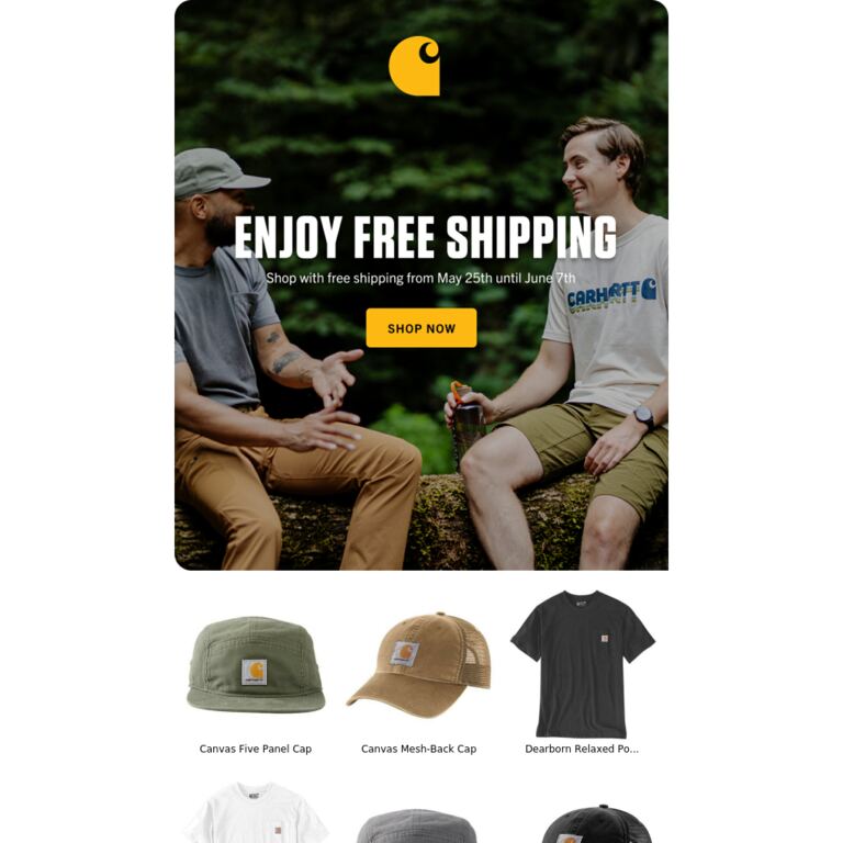 A Gift Just for You - newsletter screenshot