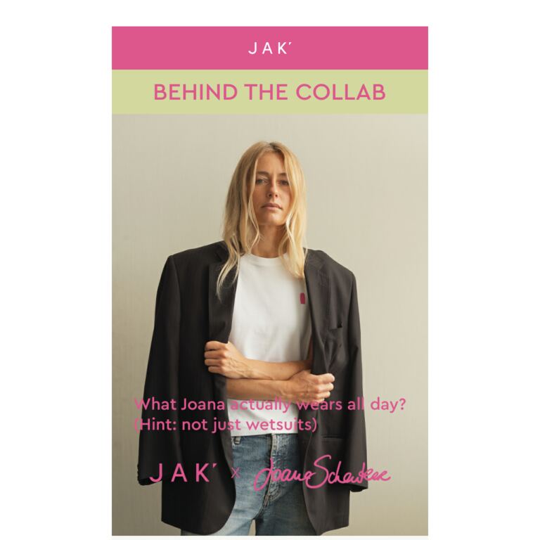 JAK x Joana Schenker - newsletter screenshot