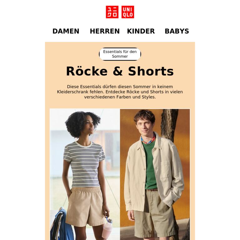 Essentials für sonnige Tage	 - newsletter screenshot