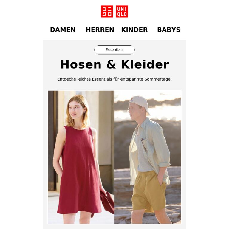 Stilsicher durch den Sommer - newsletter screenshot