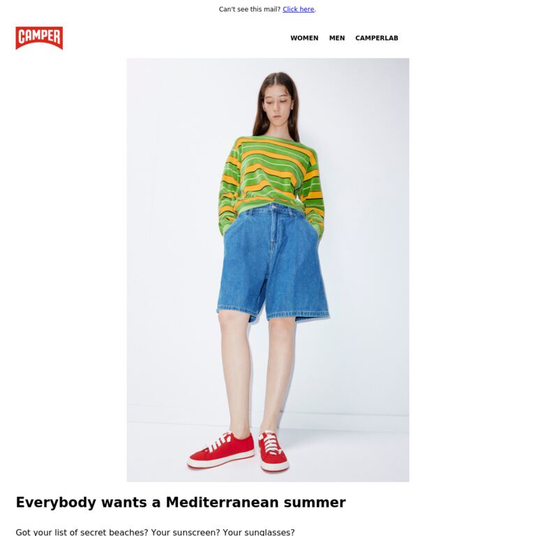 Sneakers For Our Way Of Life - newsletter screenshot