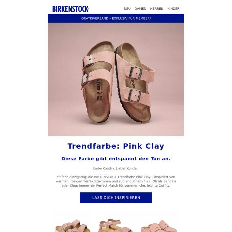 Pink Clay: das Glow-up für deinen Look. - newsletter screenshot