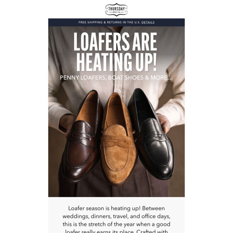 Thursday Loafers! - newsletter screenshot