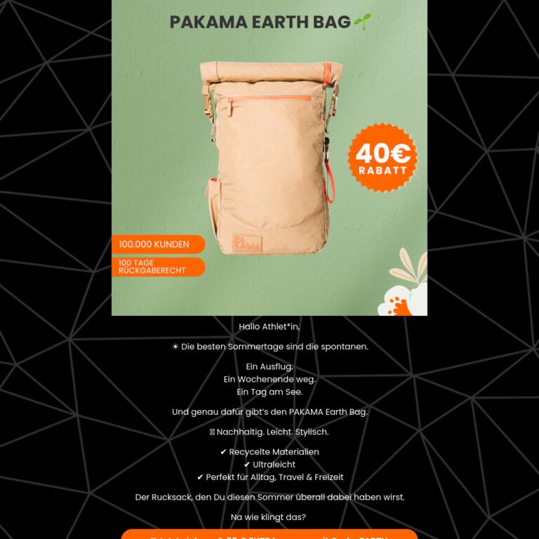 🌍 Dieser Bag gehört in Deinen Sommer - newsletter screenshot