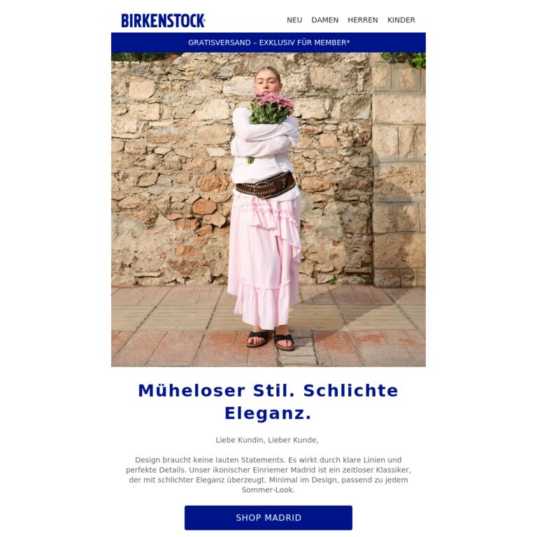 Madrid geht immer. - newsletter screenshot