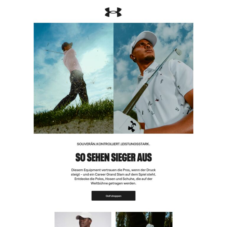 Der nächste große Schlag von UA - newsletter screenshot