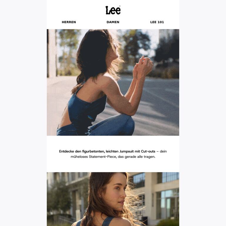 Wir LIEBEN diesen Jumpsuit - newsletter screenshot