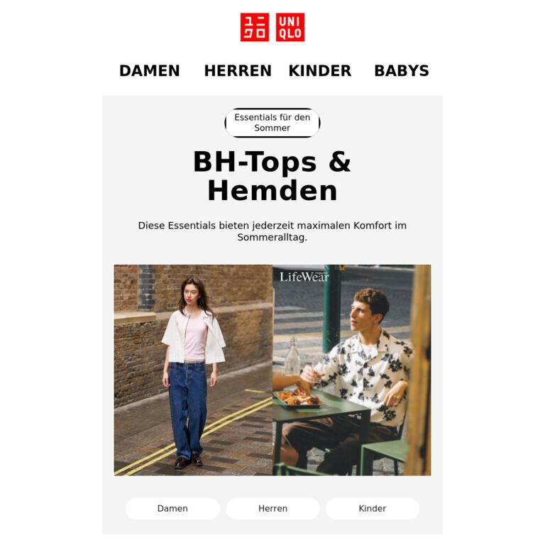Dein neuer Sommerlook - newsletter screenshot