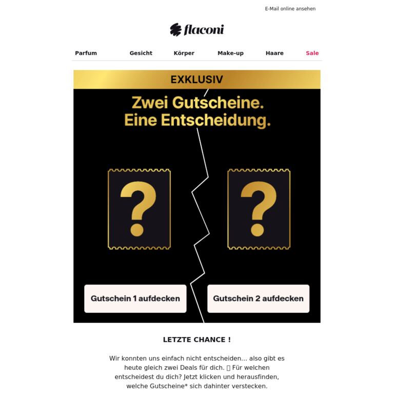 ⏰ Hast du dich schon entschieden? - newsletter screenshot