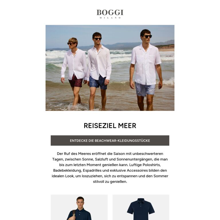 Dein Stil mit Meerblick aufs Meer - newsletter screenshot