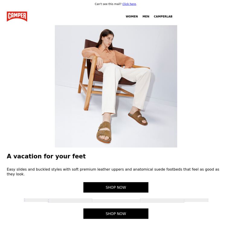 Hola Lluc Sandal - newsletter screenshot