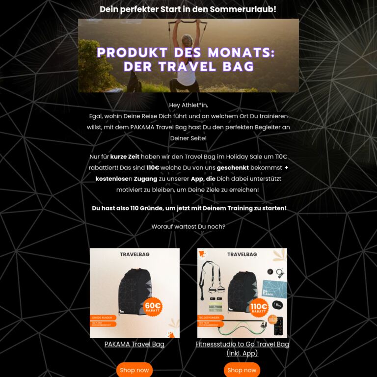 ⚠️ Wunschfigur ab 7 Minuten - auch auf Reisen - newsletter screenshot