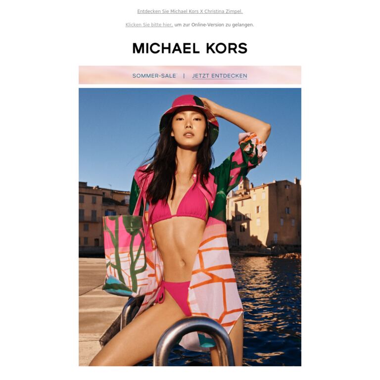 Neu: unsere aktuelle Artist Capsule - newsletter screenshot