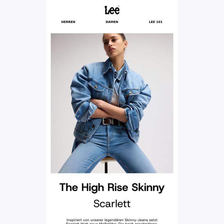 Scarlett High: Die legendäre Skinny-Jeans in Perfektion - newsletter screenshot