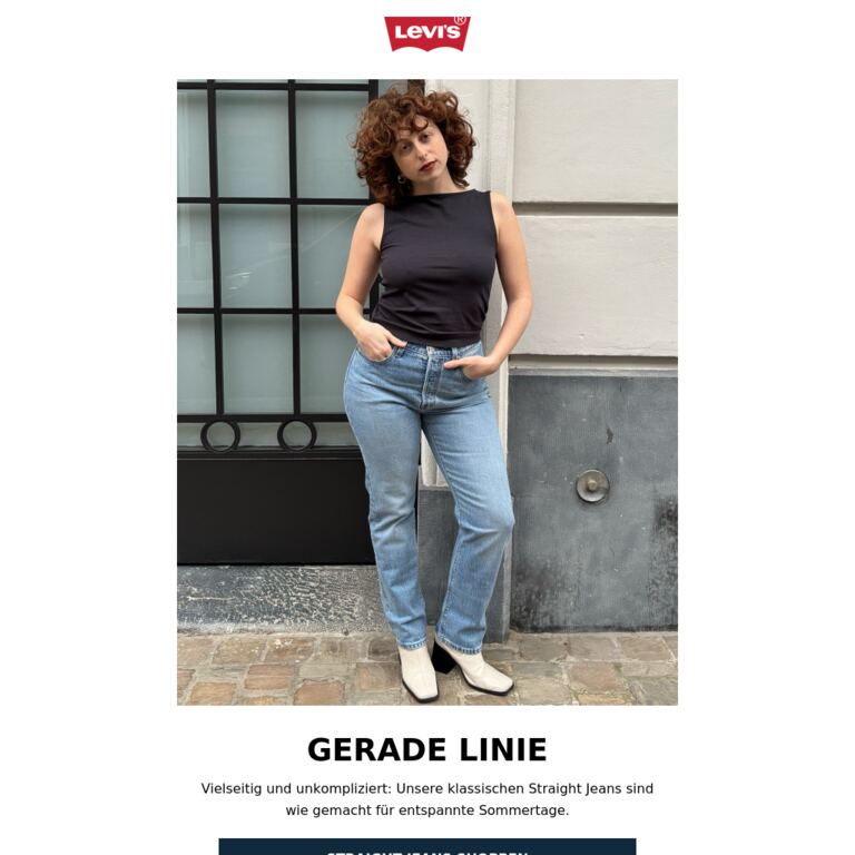 Der Fit, der nie aus der Mode kommt - newsletter screenshot