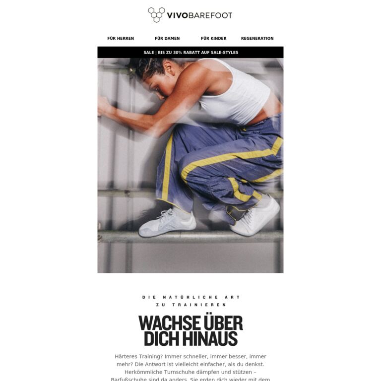Train smarter, not harder - newsletter screenshot