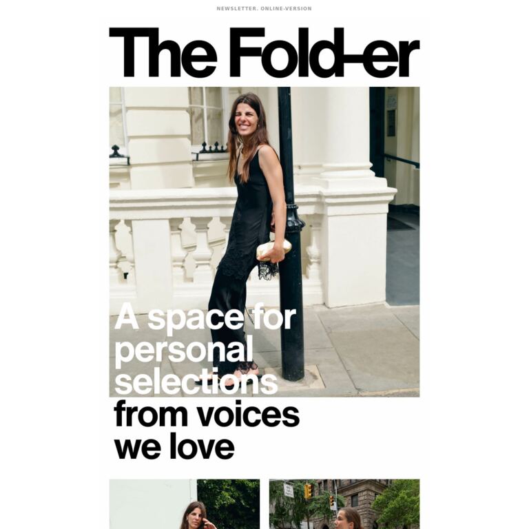 THE FOLD-ER - newsletter screenshot